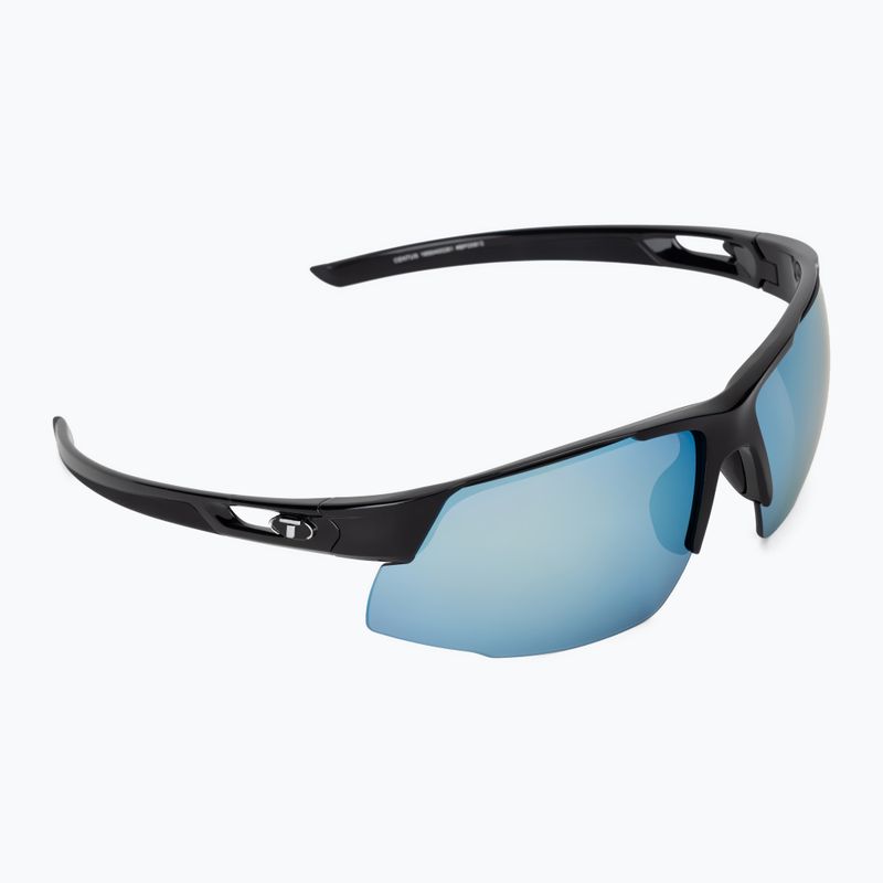 Okulary przeciwsłoneczne Tifosi Centus gloss black/smoke bright blue