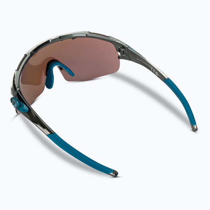 Okulary przeciwsłoneczne Tifosi Sledge Lite crystal smoke/clarion blue/ac red/clear 3