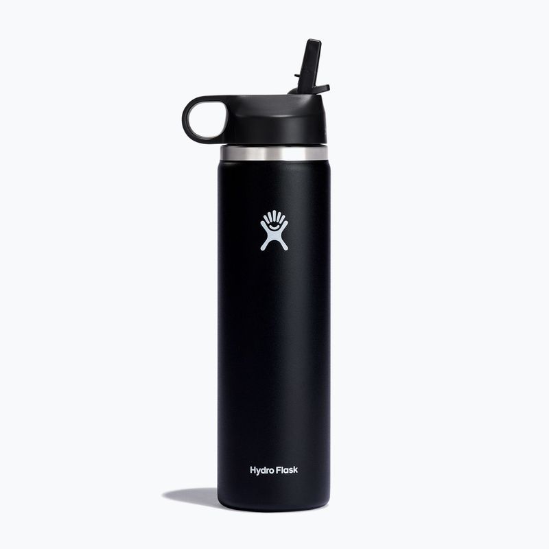 Butelka termiczna Hydro Flask Wide Flex Straw 710 ml black