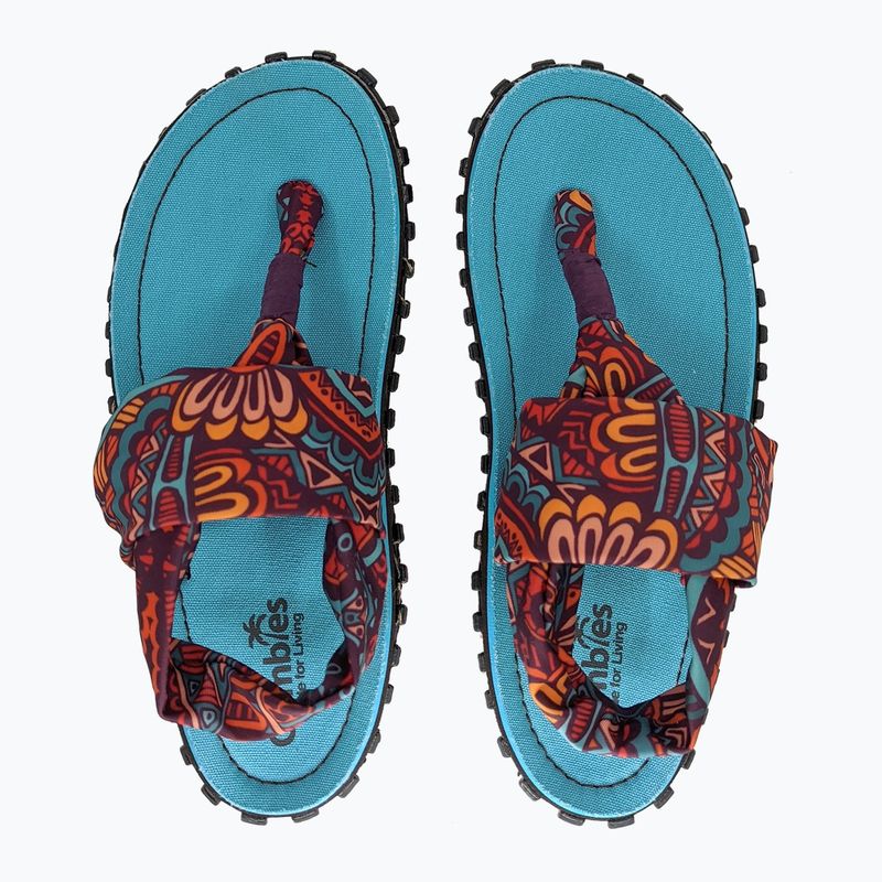 Sandały damskie Gumbies Slingback turquoise vintage 3