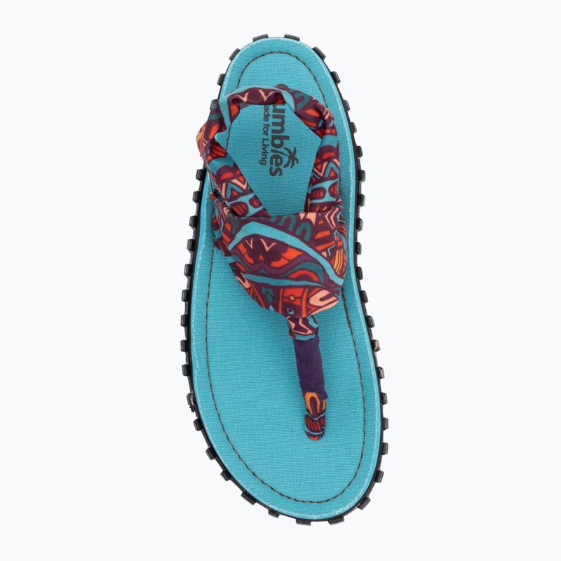 Sandały damskie Gumbies Slingback turquoise vintage 5