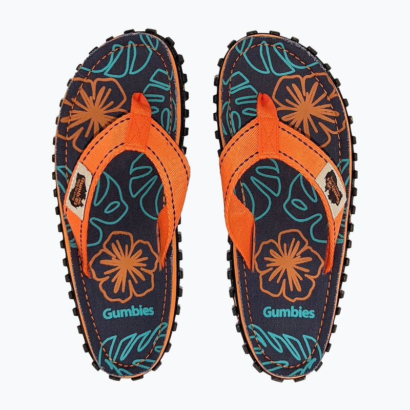 Japonki Gumbies Islander orange hibiscus 8