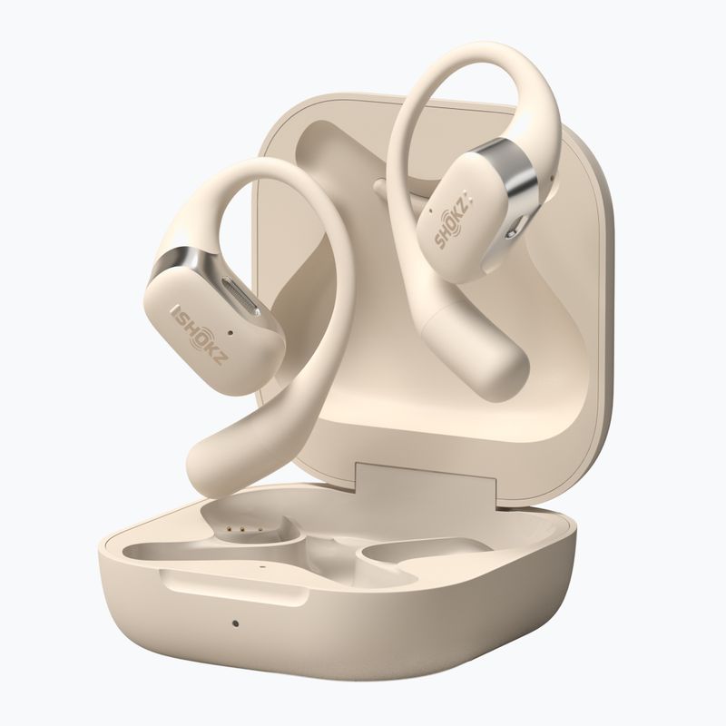 Słuchawki bezprzewodowe Shokz OpenFit beige 4
