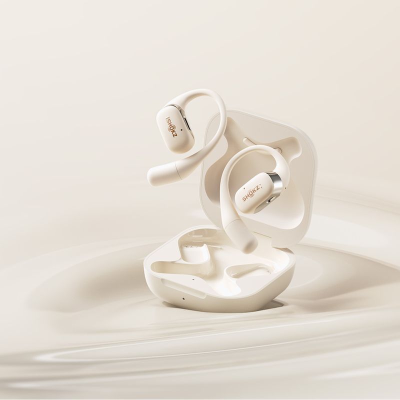 Słuchawki bezprzewodowe Shokz OpenFit beige 17