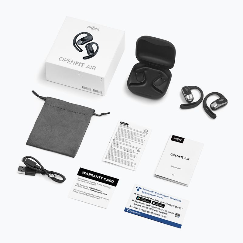 Słuchawki bezprzewodowe Shokz OpenFit Air black 11