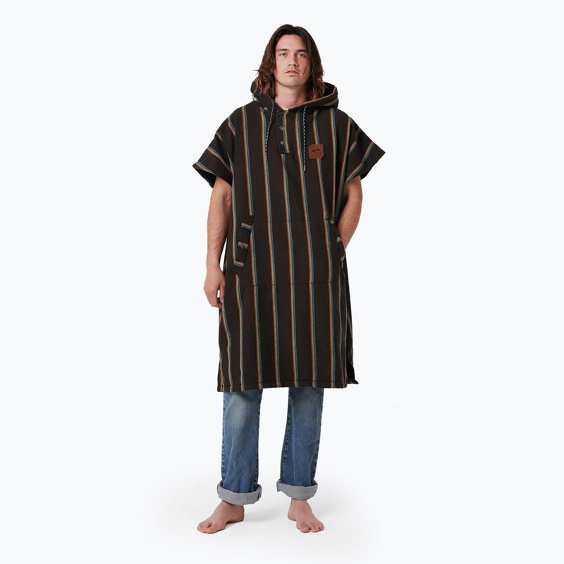 Ponczo Slowtide Baja Stripe black 4