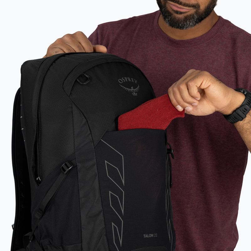 Plecak turystyczny męski Osprey Talon 22 l black/coal grey 10