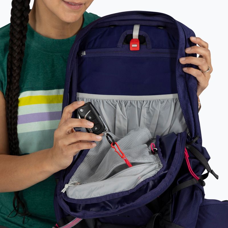 Plecak turystyczny damski Osprey Tempest 11 l deep fig/ hotspot pink 9