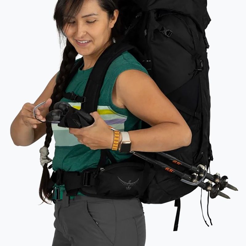 Plecak trekkingowy damski Osprey Tempest 44 l black/coal grey 9