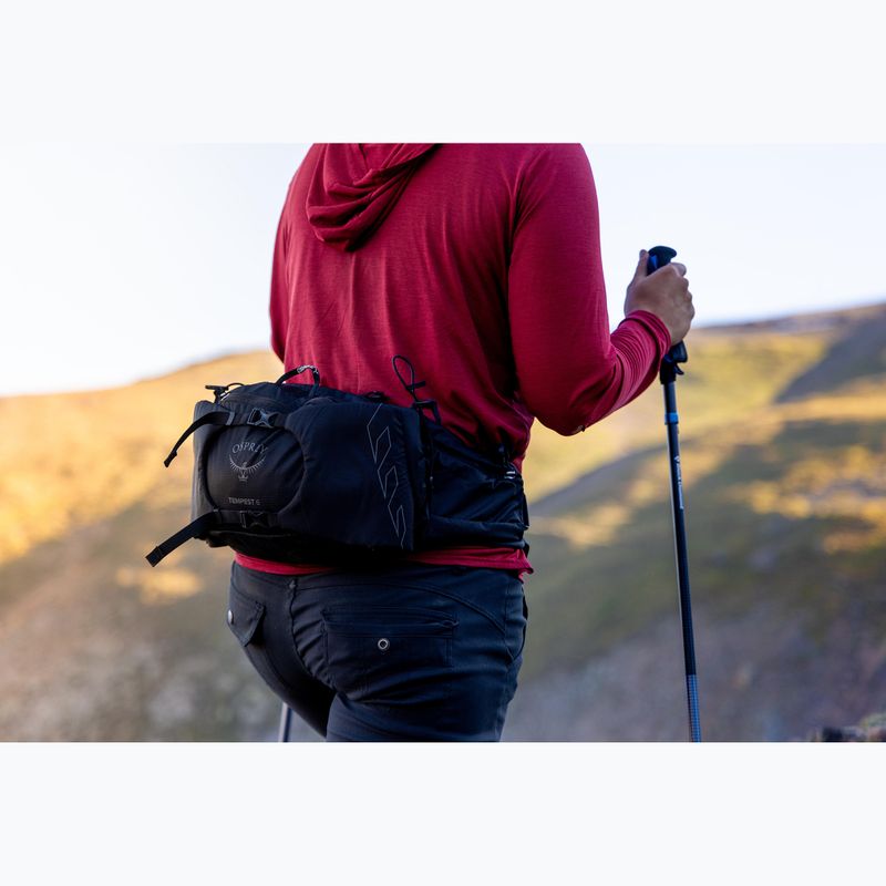 Saszetka nerka damska Osprey Tempest 6 l black/coal grey 9