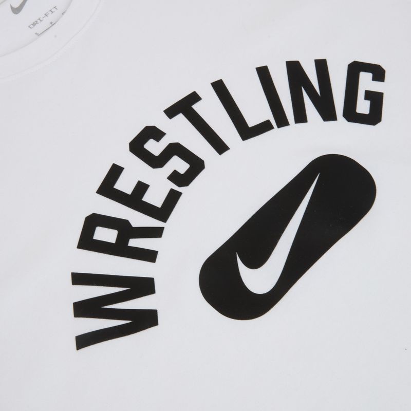 Koszulka męska Nike Wrestling Disc DFC white/black 3