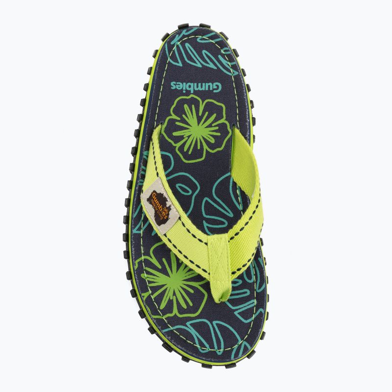 Japonki Gumbies Islander lime hibiscus 5