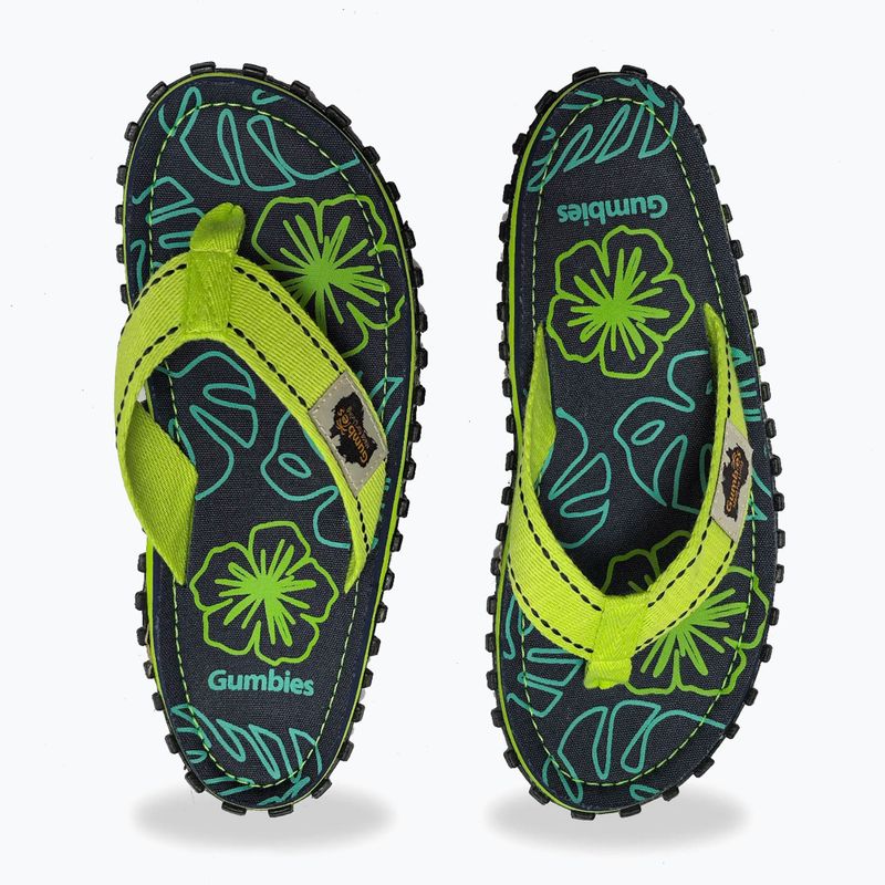 Japonki Gumbies Islander lime hibiscus 4