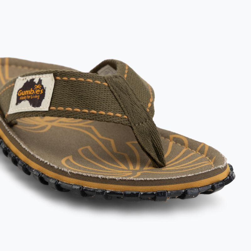Japonki Gumbies Islander palm leaf khaki 7