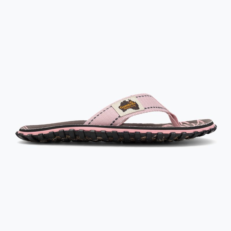 Japonki Gumbies Islander palm leaf pink 2