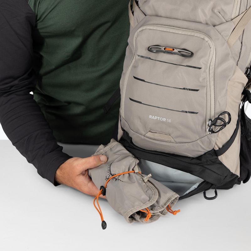 Plecak rowerowy Osprey Raptor 14 + bukłak 2.5 l pediment grey 11