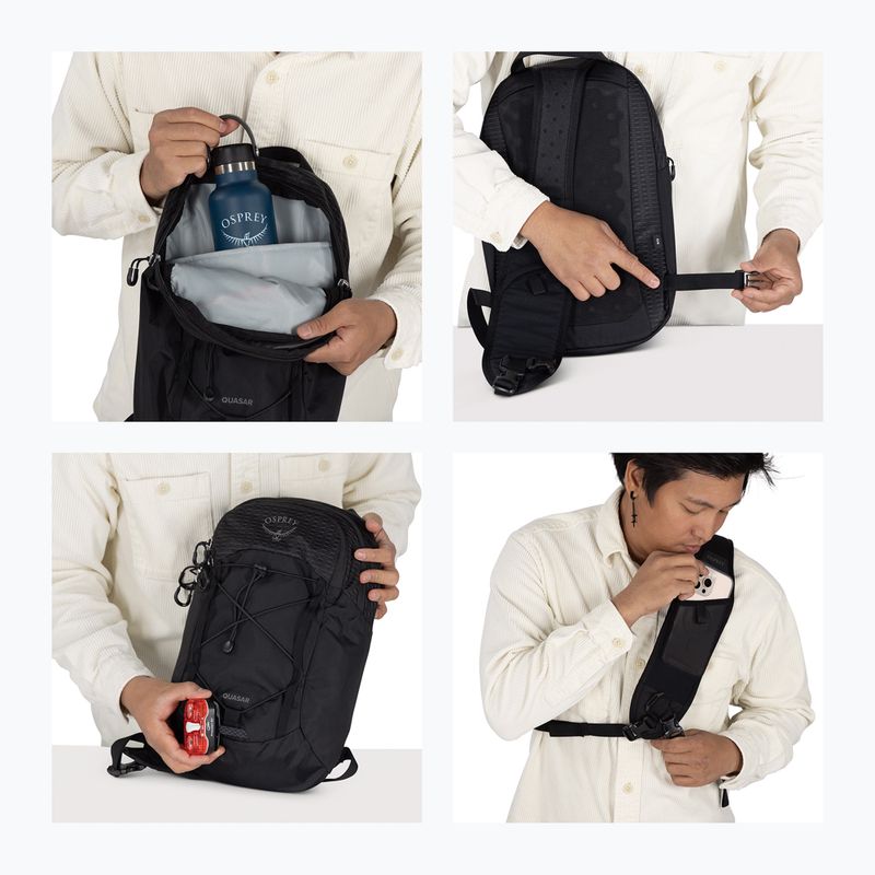 Plecak miejski na jedno ramię Osprey Quasar Sling 6 l black 13