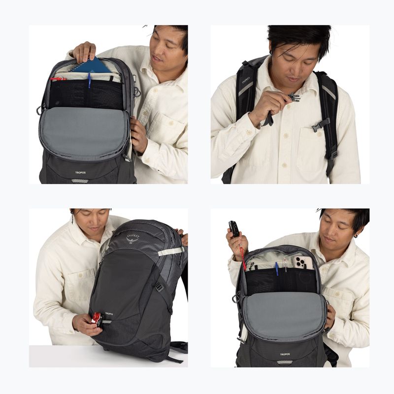 Plecak miejski Osprey Tropos 32 l phantom grey heather 10