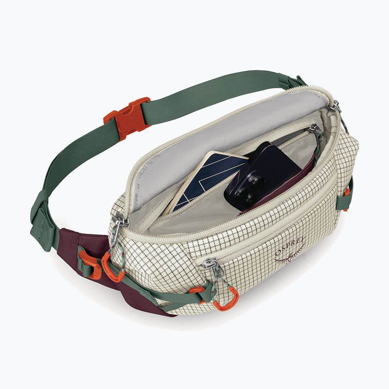 Saszetka nerka Osprey Transporter Waist Pack 3 l mystery white/moody burgundy 4