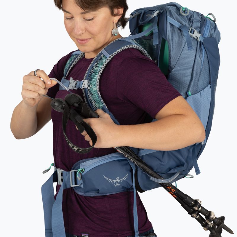 Plecak turystyczny damski Osprey Sirrus 24 l sevres blue 11