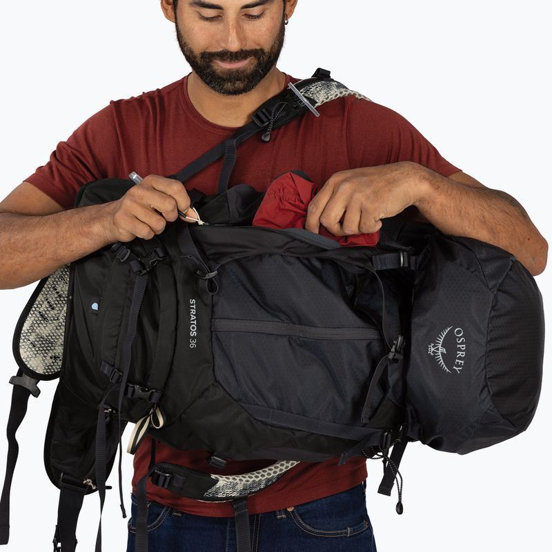 Plecak turystyczny męski Osprey Stratos 36 l raven black 11