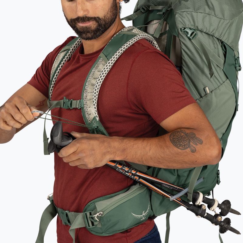 Plecak turystyczny męski Osprey Stratos 44 l pine leaf 11