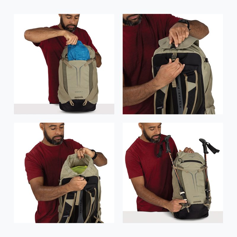 Plecak turystyczny Osprey Sportlite 22 l olive tan 13