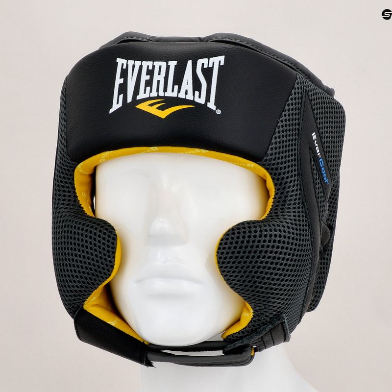 Kask bokserski męski Everlast C3 Evercool Pro Premium Leather czarny 7