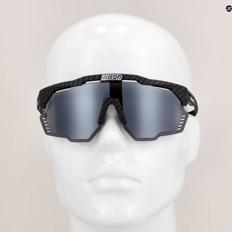 Okulary przeciwsłoneczne SCICON Aeroshade Kunken carbon matt/scnpp multimirror silver 8