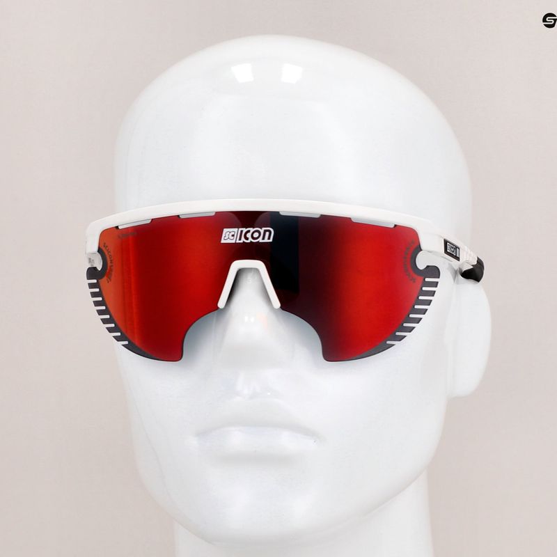 Okulary przeciwsłoneczne SCICON Aerowing Lamon white gloss/scnpp multimirror red 9