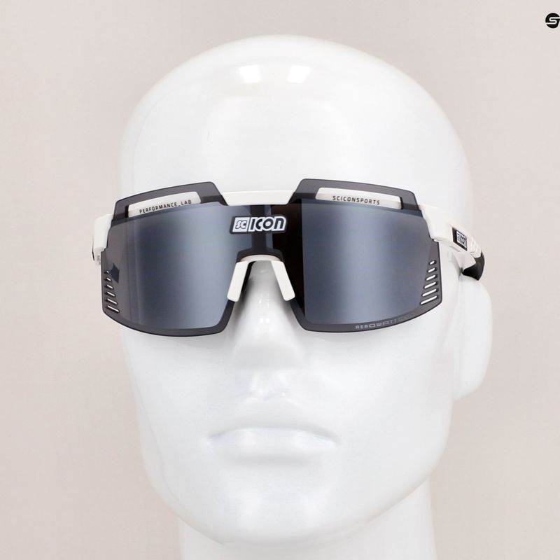 Okulary przeciwsłoneczne SCICON Aerowatt Foza white gloss/scnpp multimirror silver 8
