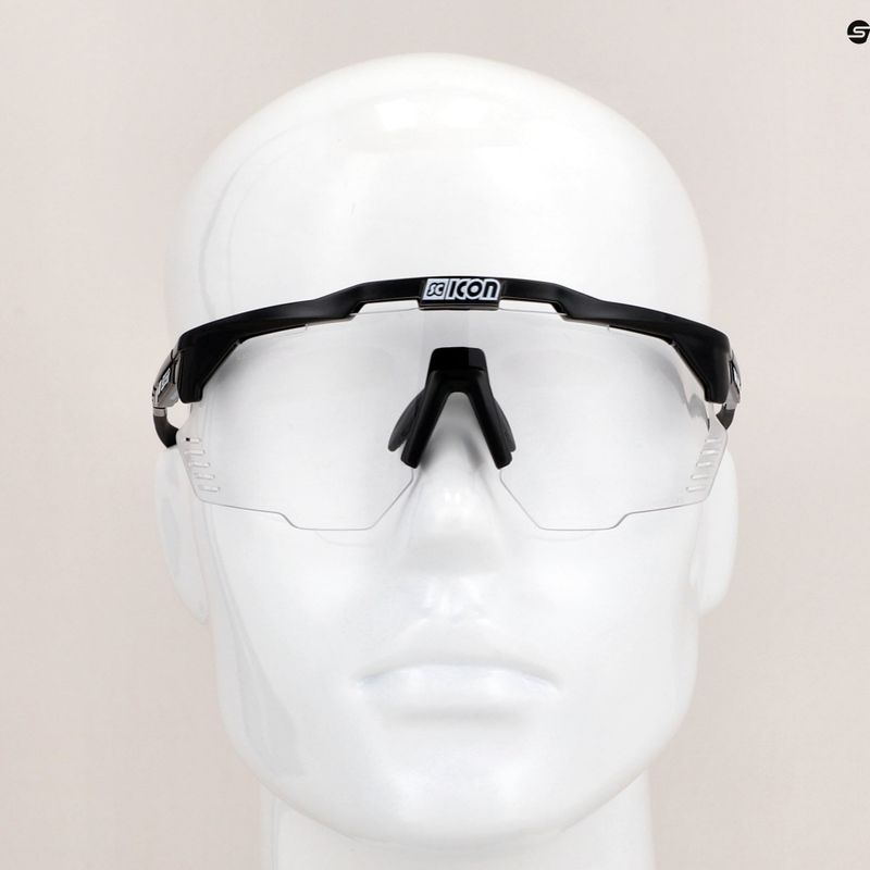 Okulary przeciwsłoneczne SCICON Aeroshade Kunken black gloss/scnpp photocromic silver 9