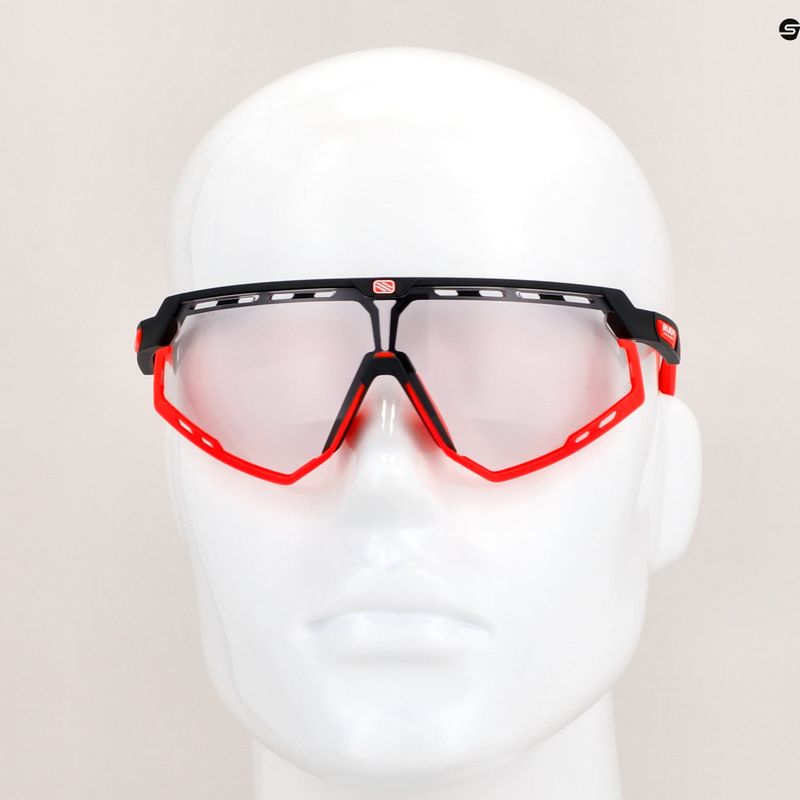 Okulary przeciwsłoneczne Rudy Project Defender black matte/bumpers red fluo/imp photochromic 2 red 9