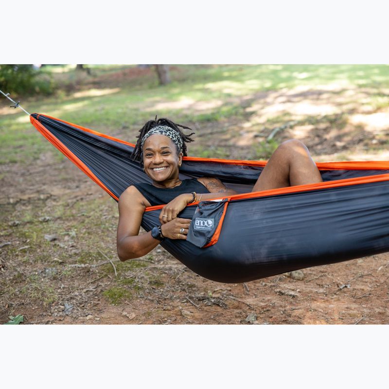 Hamak turystyczny ENO SuperSub Ultralight charcoal/orange 13
