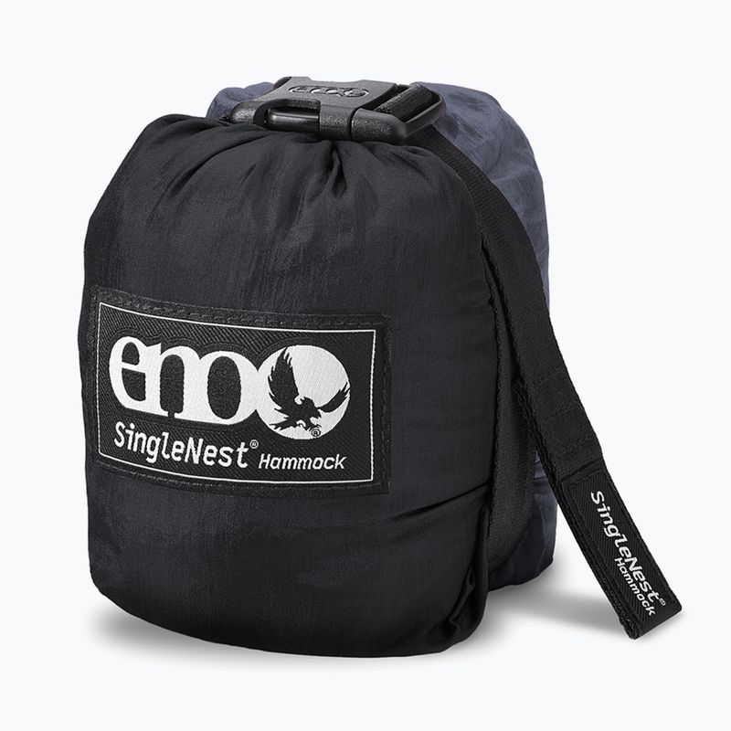 Hamak turystyczny ENO SingleNest black/charcoal 4