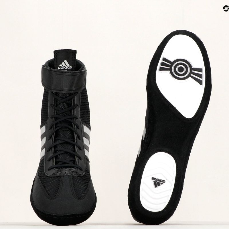 Buty bokserskie męskie adidas Combat Speed.5 black/silver 12