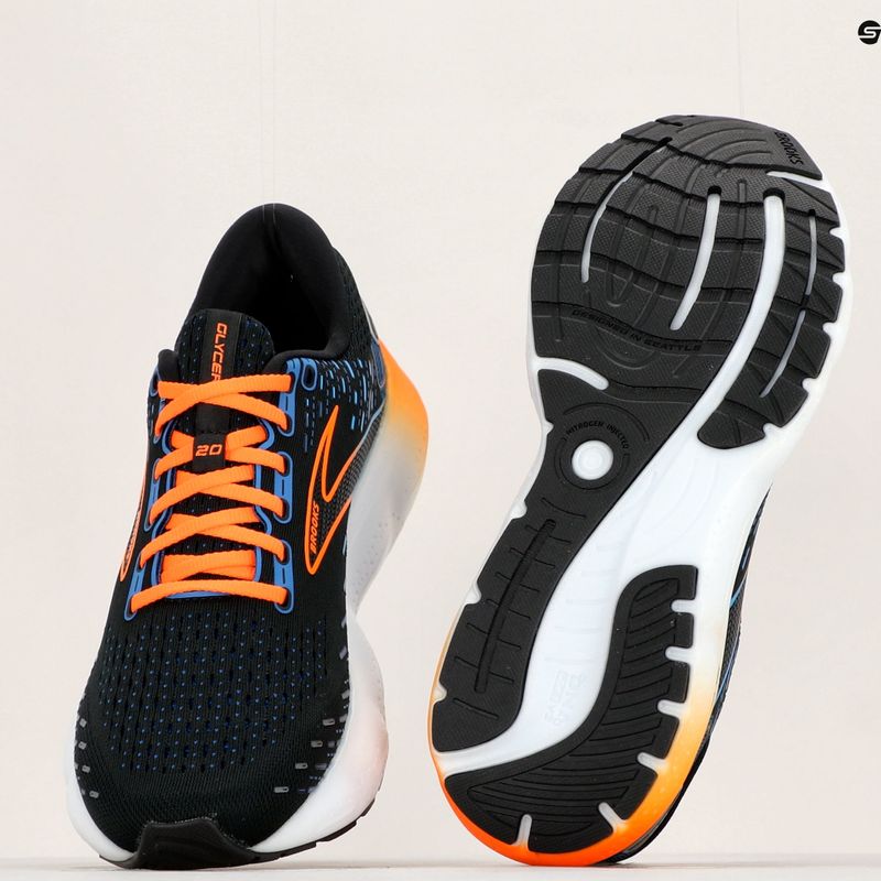 Buty do biegania męskie Brooks Glycerin 20 black/classic blue/orange 12