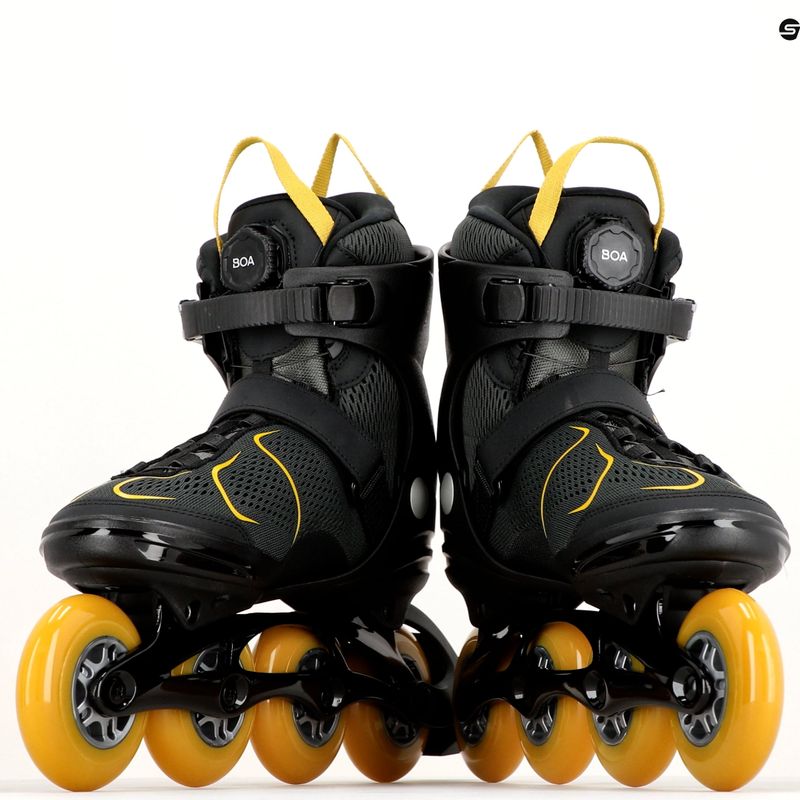 Rolki męskie K2 F.I.T. 90 Boa black/yellow 17