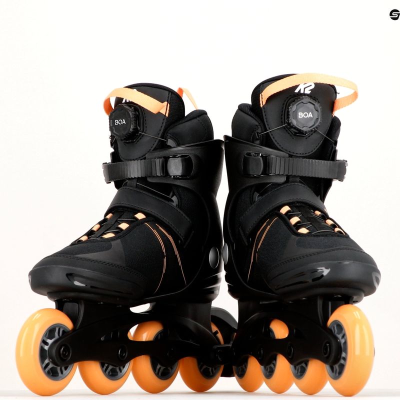 Rolki damskie K2 Alexis 80 Boa black/orange 16