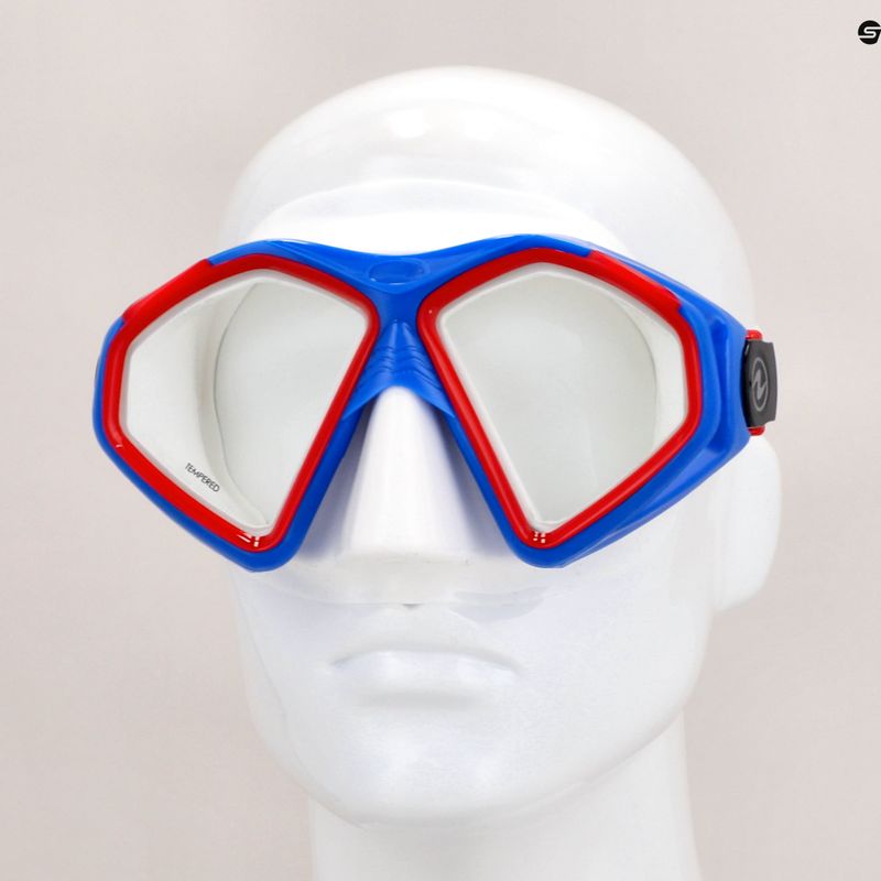 Maska do snorkelingu Aqualung Hawkeye white/blue 8