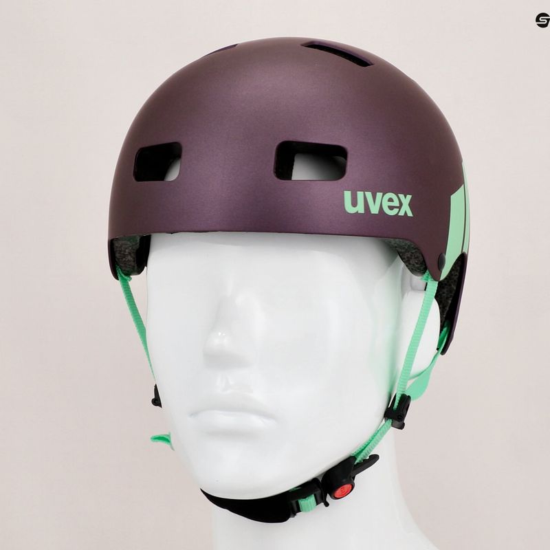 Kask dziecięcy UVEX Kid 3 CC plum/mint 13