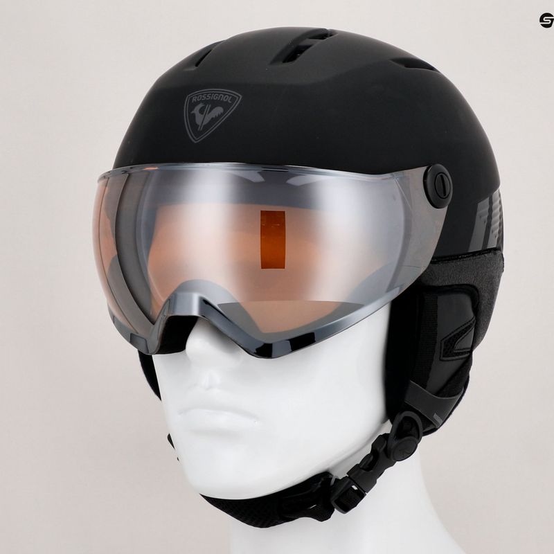 Kask narciarski Rossignol Fit Visor Impacts black/orange/silver 9