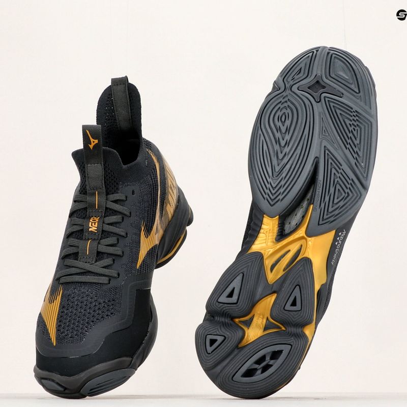 Buty do siatkówki Mizuno Wave Lightning Neo 2 black oyster/mp gold/irongat 14