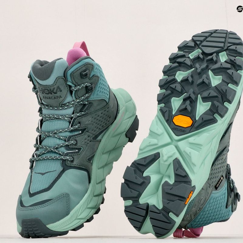 Buty turystyczne damskie HOKA Anacapa Mid GTX trellis/mist green 14