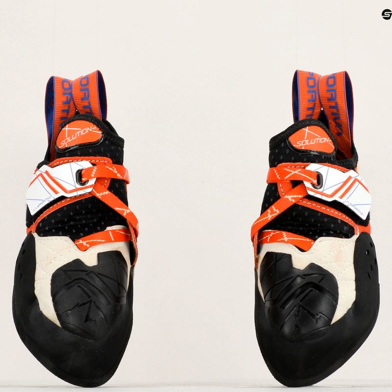 Buty wspinaczkowe damskie La Sportiva Solution white/lily orange Solution ZFCS014W00003 18