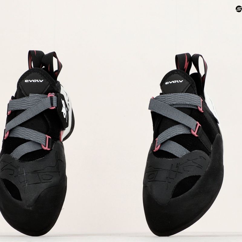 Buty wspinaczkowe Evolv Shaman Pro LV black/beet red 6
