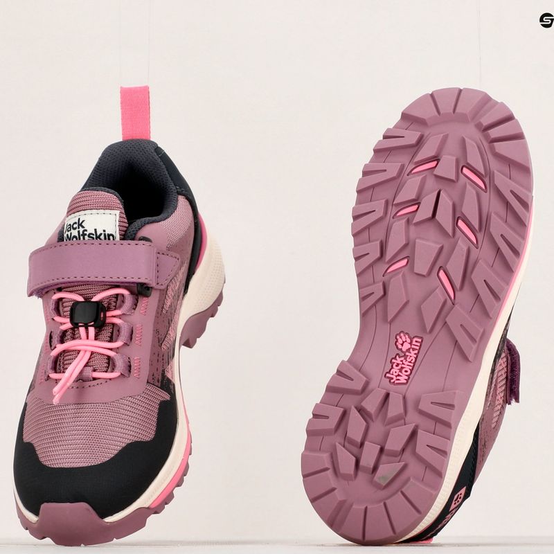 Buty dziecięce Jack Wolfskin Vili Hiker Texapore Low ash mauve 12