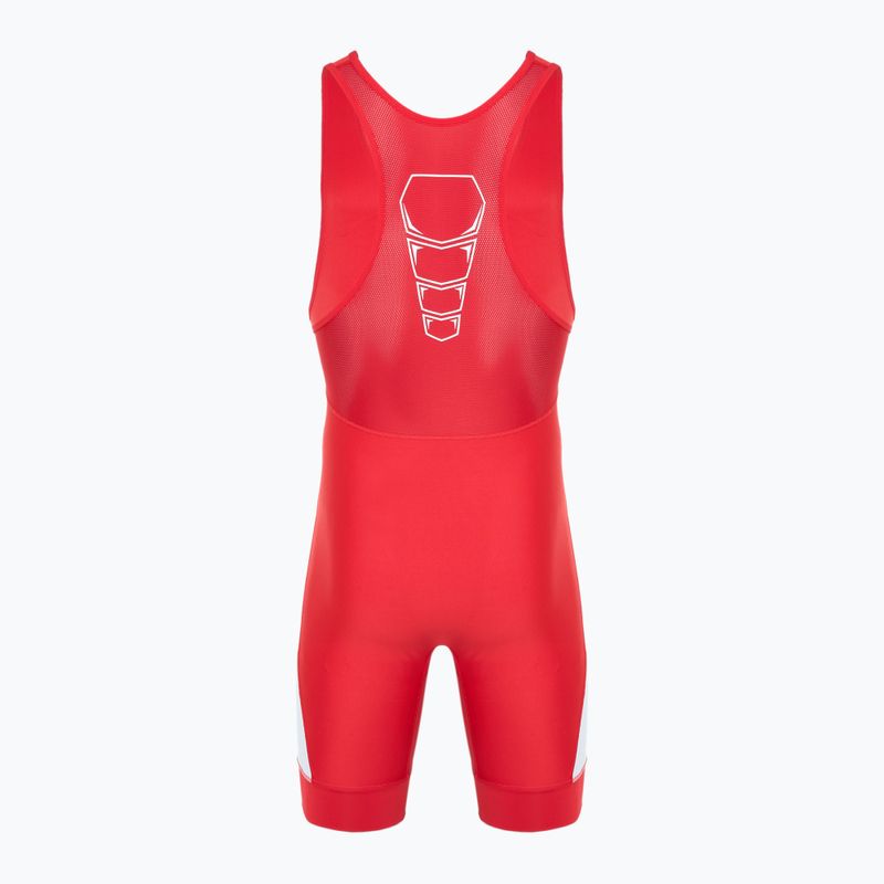 Kombinezon męski Nike Grappler Elite Singlet scarlet/white 2