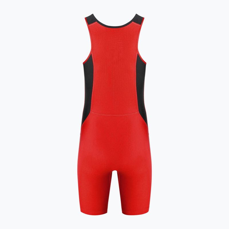 Kombinezon męski Nike Weightlifting Singlet scarlet/black 2