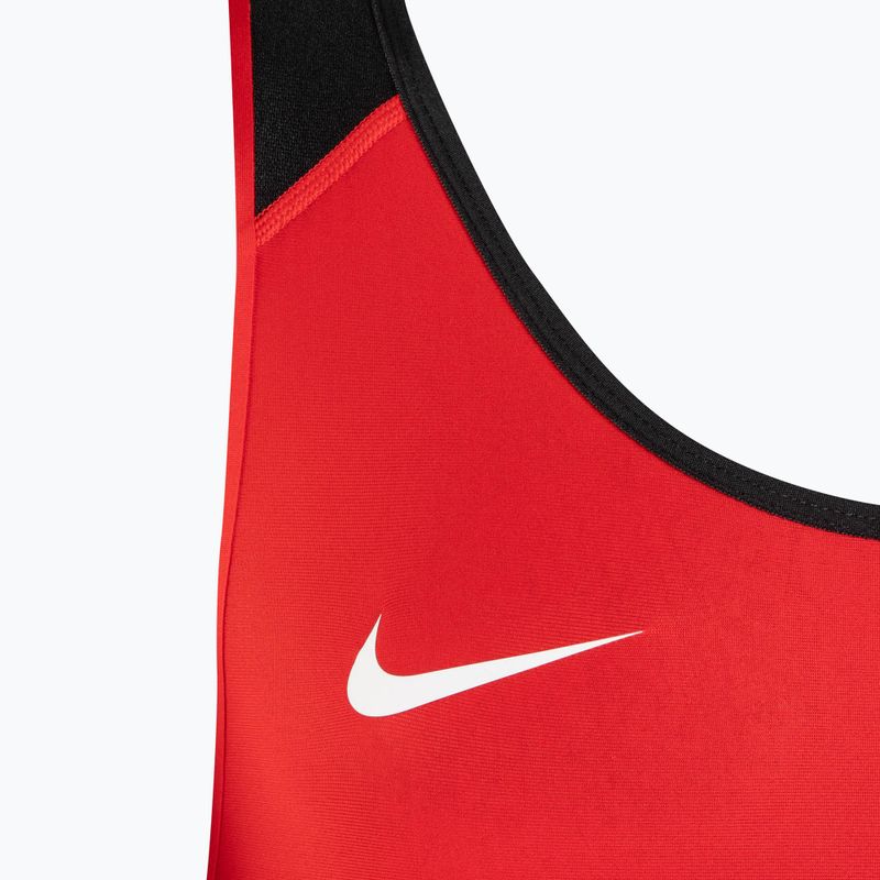 Trykot zapaśniczy męski Nike Weightlifting Singlet scarlet/black 3